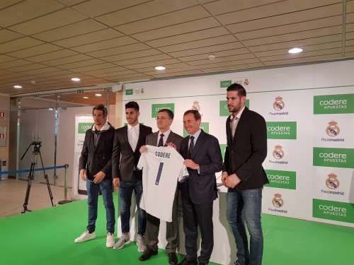 Firma del acuerdo de patrocinio de Codere con el REal Madrid